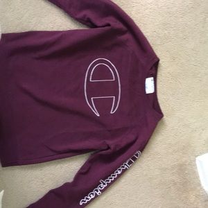 Marron/purple champion sweatshirt